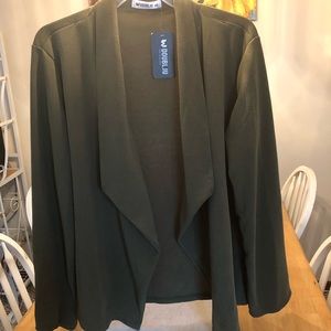 BNWT size 3x Olive Green lightweight blazer